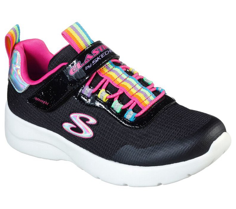 Skechers Flickor Svarta/Olika Färger Sneakers - Dynamight 2.0 - Rockin' Rainbow - Sverige (UJPRG-047